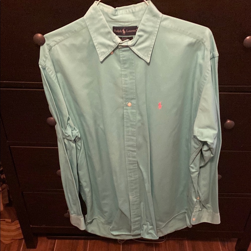 Ralph Lauren Teal Casual Button Down Shirt